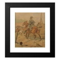 thumbnail image 2 of Juliusz Kossak 20x23 Black Modern Framed Museum Art Print Titled - Rider on Horseback (1887), 2 of 5