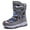 Grey, variant on Otqutp Formal Footwear for Kids Boys Girls Snow Boots Winter Warm Outdoor Non Slip Weather Shoes Outdoor Shoes for 3 to 15 Years