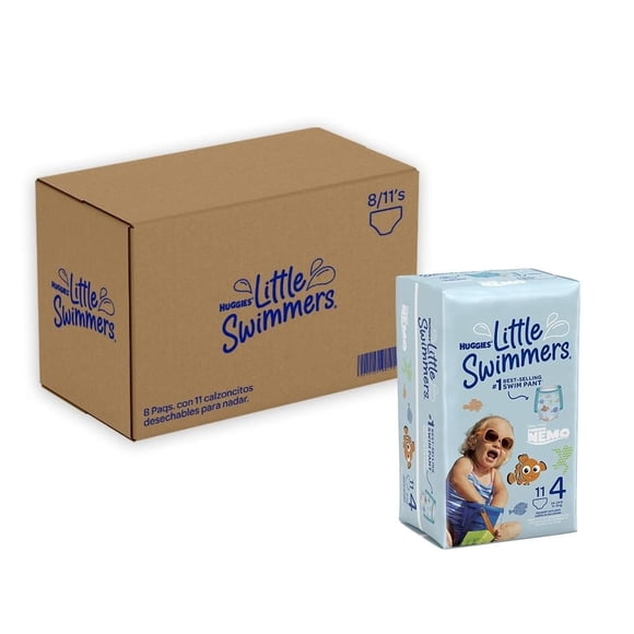 Calzoncitos desechables para nadar Huggies Little Swimmers Unisex Mediano 88pz