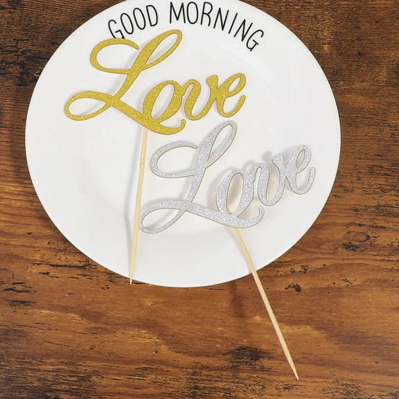 Masteelf  40 Pcs Paper Cake Topper Wedding Cupcake Decor Bridal Shower Toppers Appetizer Pick Bride