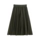 thumbnail image 1 of Falda tutú plisada de línea A para mujer - Gasa de malla, cintura alta, estilo vintage, talla única, primavera/verano/otoño, 1 of 5