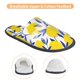 thumbnail image 3 of Balery Tropical Lemon Pantuflas de Casa de Felpa Silenciosas con Diseño Estampado, Zapatillas Cómodas Antideslizantes de Algodón para Interior-Medium, 3 of 8
