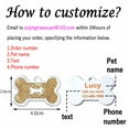 thumbnail image 6 of Personalized  Pet ID Tags Personalized Dog and Cat Tags, Custom Engraved, Easy to Read, Cute Glitter Paw Tag Dog Bone Shape, 6 of 7
