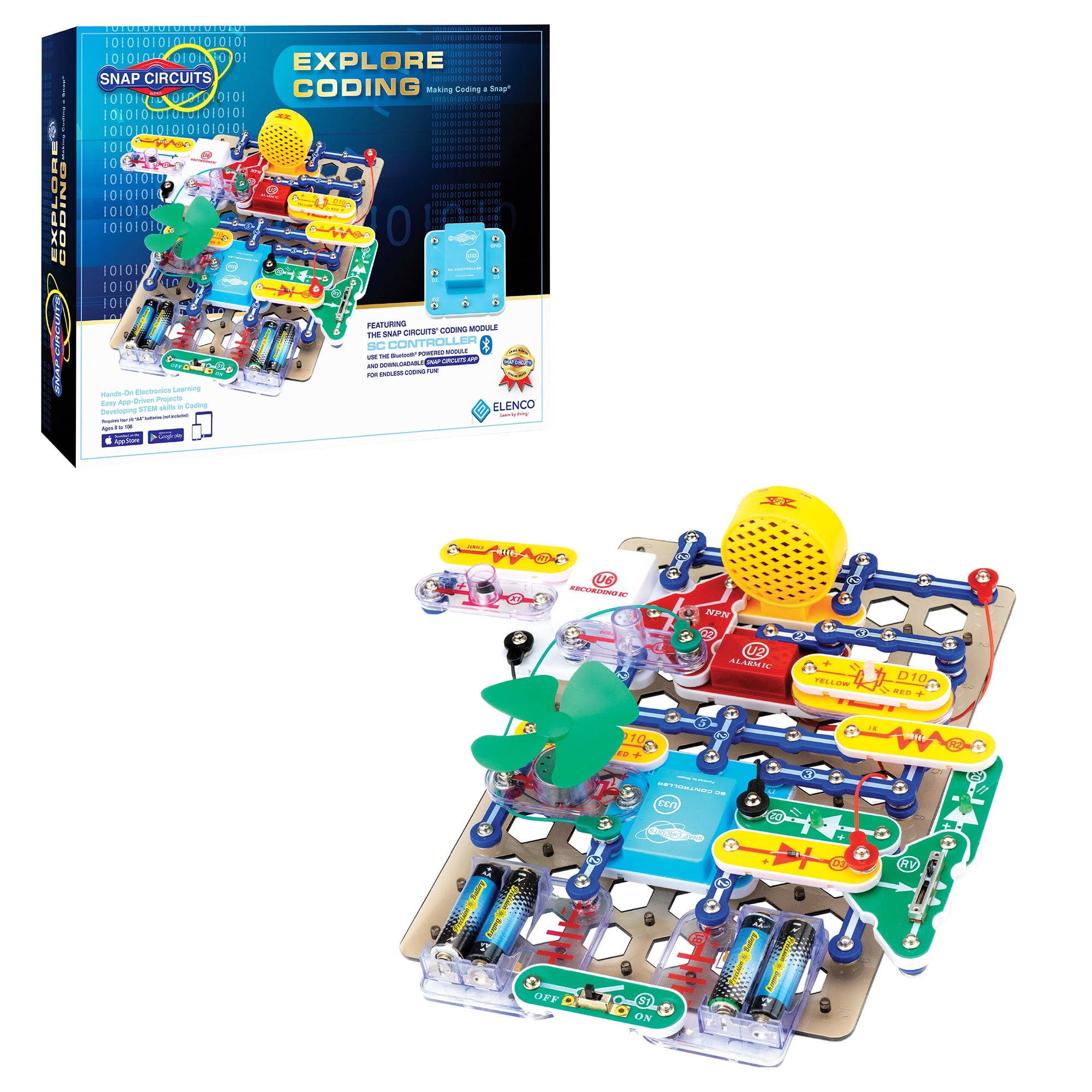 Snap Circuits Explore Coding, STEM Building Toy for Ages 8 to 108