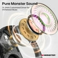 thumbnail image 3 of Monster Open Ear Buds, Wireless Earbuds Bluetooth 5.4 with Clear Talk, Stylish Rotating Case with Lanyard, Type-C Charging, Comfort Fit, 24H Playback, IPX5 Water Resistant Sport Earbuds, 3 of 7