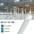 thumbnail image 3 of T8 4ft LED Tube Light Bulbs,Dual Row 28W 6500K,Dual-end Powered,ETL Listed,4-Pack, 3 of 6
