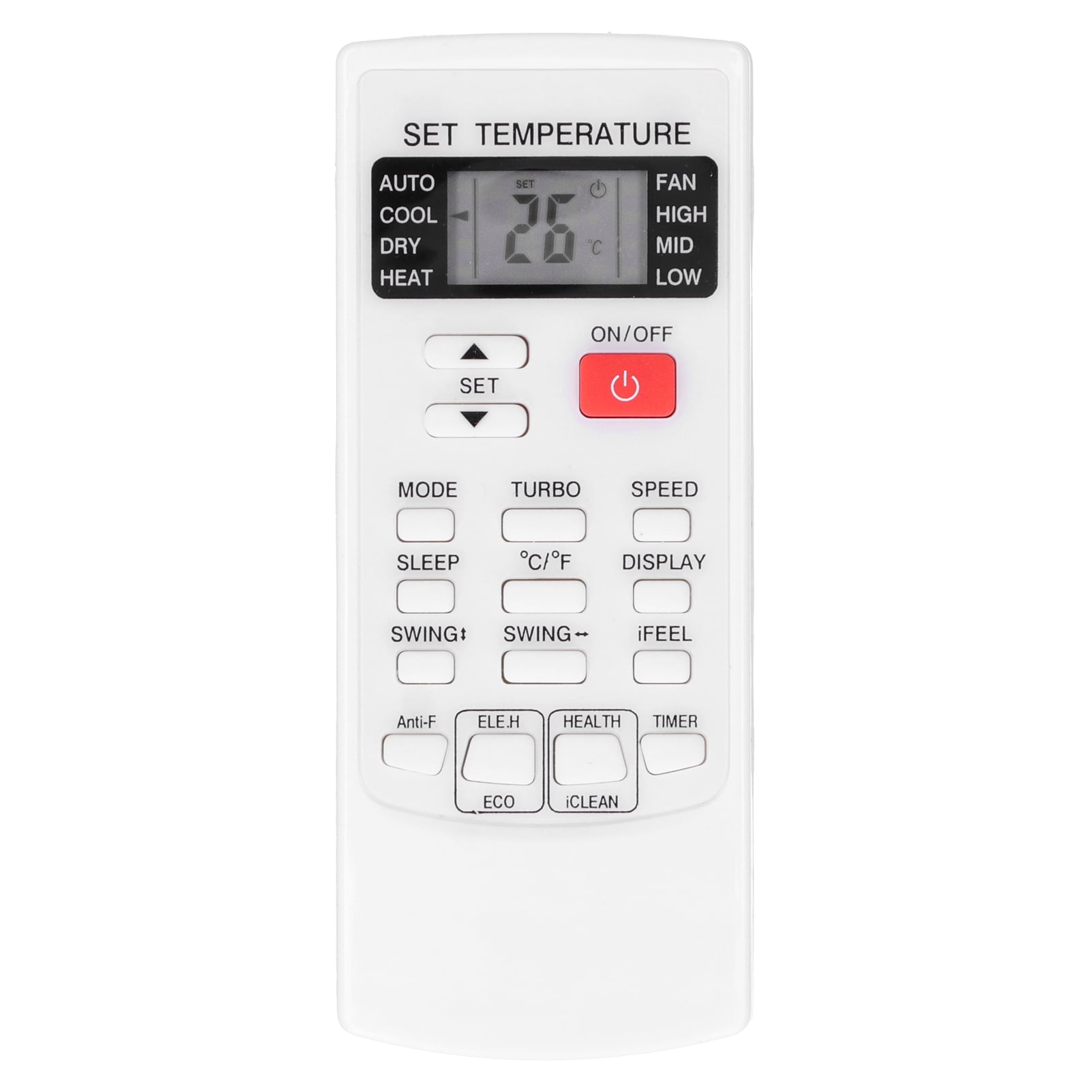 Air Conditioner Remote Control, Good Hand Feeling Air Conditioning Remote Control Replacement Wear Resistant  For Air Conditioner