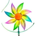 thumbnail image 3 of Cheerful Summer Days Windspinner Garden Stake, Green/yellow/pink Bird, Short, 3 of 3