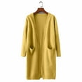 thumbnail image 4 of Cardigans pour Femmes Chandails pour Femmes Printemps et Été Couleur Cardigan à Manches Longues avec Poches Chemise Ample Décontractée à Revers Hauts d'Automne pour Femmes en Liquidation, 4 of 4