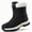 493 Black, variant on Ecetana Snow Boots For Women Winter Waterproof Shoes Thickened Faux Fur Lined Frosty Warm Outdoor Boots