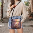 thumbnail image 5 of Kuiaobaty Pigeon Cross Rose Print Crossbody Bag for Women Trendy, Roomy Casual Vegan Leather Sling Handbag Crossbody, Lightweight Zipper Hobo Purse with Adjustable Strap for Travel, 5 of 7