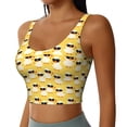 thumbnail image 2 of Balery Cute Duck With Black Glasses Sujetadores deportivos con espalda cruzada para mujer, acolchados, sin costuras, de alto impacto, ideales para yoga, gimnasio, entrenamiento y fitness.-XX-Large, 2 of 8