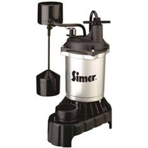 Pentair Water Pumps Zinc Sump Pump With Cast Iron Base, Vertical Switch