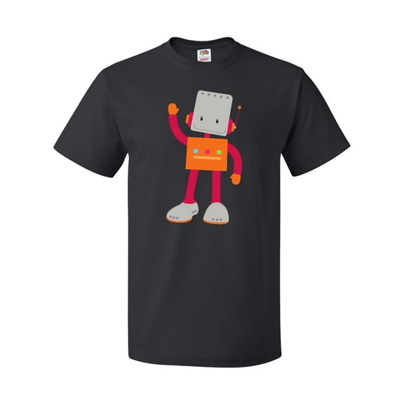 Inktastic Cute Robot, Smiling Robot, Colorful Robot T-Shirt