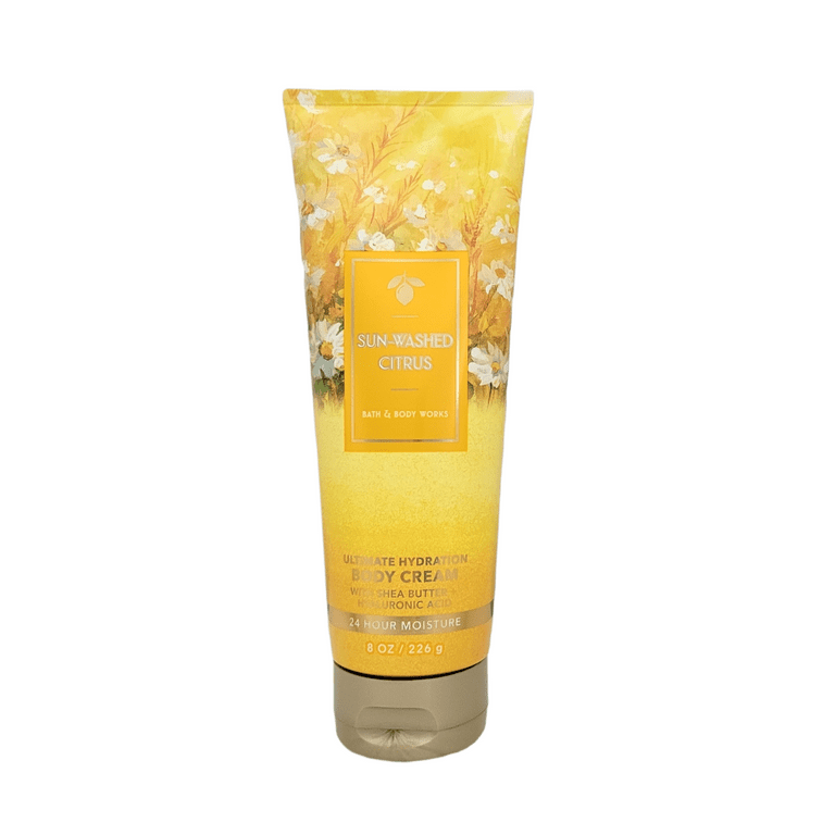 Bath & Body Works Sun Washed Citrus Ultimate Body Cream With Hyaluronic  Acid 8 oz