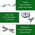 thumbnail image 3 of 50 Yards Sports Soccer Ribbon Black and White Striped Ribbon Soccer Pattern Ribbon for DIY Gift Wrap Wedding Themed Party Craft Decoration Floral Design(2 Piece), 3 of 6