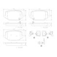 thumbnail image 2 of Brembo KT04504; Brake Kit; Low-Metallic Brake Pads; 348 Millimeter Composite Vented High Carbon Cast Iron Smooth Surface Rotor; With Rotors/ Pads/ Mounting Hardware, 2 of 2