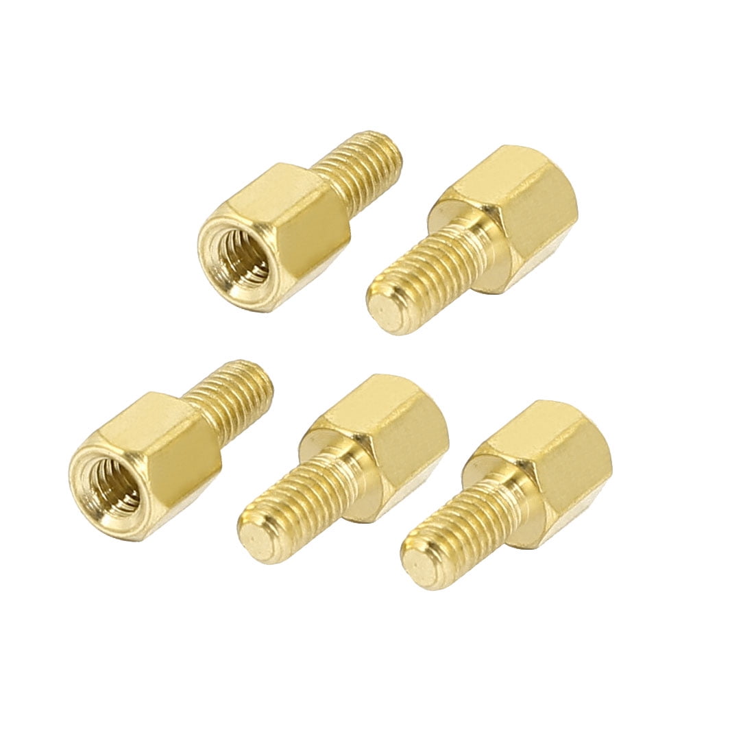 uxcell 50 Pcs Metal Hex M3 Female Screw PCB Standoff Spacers 8mm Body