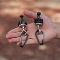 thumbnail image 4 of Ganchos de flexibilidad Clip de mosquetón de metal en forma de D para colgar al aire libre Luz de camping, 4 of 9