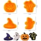 thumbnail image 1 of Juego de 4 cortadores de galletas de Halloween Zhivalor Molde de plástico para tartas galletas a presión manual, 1 of 5