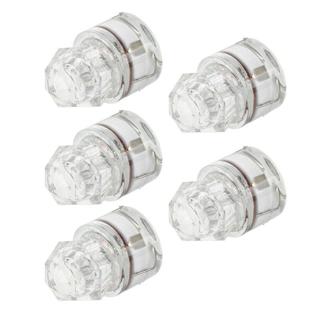 Lumière d'Appât de Pêche, Forme de Résistance à la Corrosion 5Pcs Bass Leurre Lumière pour la Mer Bleu, Vert, Rouge, Blanc