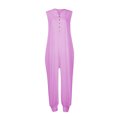 thumbnail image 3 of Monos Casuales Pantalones holgados para mujer Mamelucos con cuello en V Monos Traje diario (Púrpura S) Ygjytge para Mujer Púrpura T XXL, 3 of 8