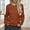 Brown, variant on Fnooota Sweaters for Women, Crew Neck Lightweight Long Sleeve Knit Pullover Tops Blue Size M