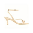 thumbnail image 2 of Womens Ankle Strap Sandal Heels Low Kitten Heel Square Toe Strappy Heeled Sandals, 2 of 4