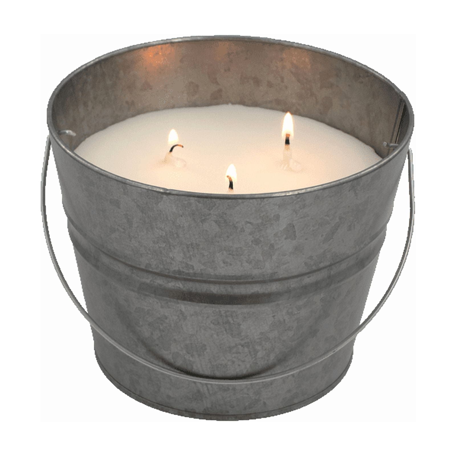 Mainstays Outdoor Citronella Candle - 24oz Metal Bucket | Repels Mosquitoes | Triple Wick | Up to 40 Hours Burn Time