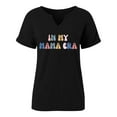 thumbnail image 3 of SHITINN Women's Fashion Print Top Loose Small V Neck T Shirt Women's Short Sleeve Tops Casual Womens Tops Womens Summer Blouses, 3 of 3
