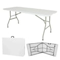thumbnail image 2 of Mesa Plegable de Plastico Tipo Portafolio para  Jardin Eventos Interior y Exterior 1.80 Metros Gaon, 2 of 11