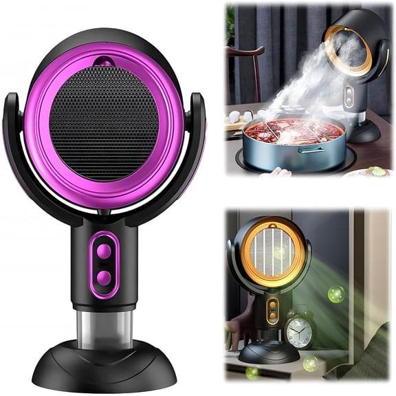 HIBIBUD Portable Smoke Purifier Fan, Indoor Range Hood Extractor