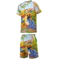 thumbnail image 2 of Winnie The Pooh Boys Short Sleeve T-Shirt And Shorts Outfit Set Activewear Mesh Short Set for Kids, 2 of 7