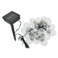 thumbnail image 4 of Cadena de luces solares, 20 LED, bombillas solares G50, cadena de luces decorativas, máxima eficiencia, 4 of 12