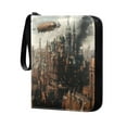 thumbnail image 2 of Game Card Storage Bag Collectible Trading Card Albums The 4-Pocket Card Binder With 50-Page Sleeve Can Hold 400 Game Cards Steampunk Airship, 2 of 6