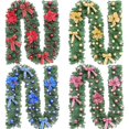 thumbnail image 1 of Guirnalda artificial de vegetación suave, guirnaldas de flores artificiales con luces LED para decoración para fiesta de boda, vacaciones de Navidad, 1 of 4