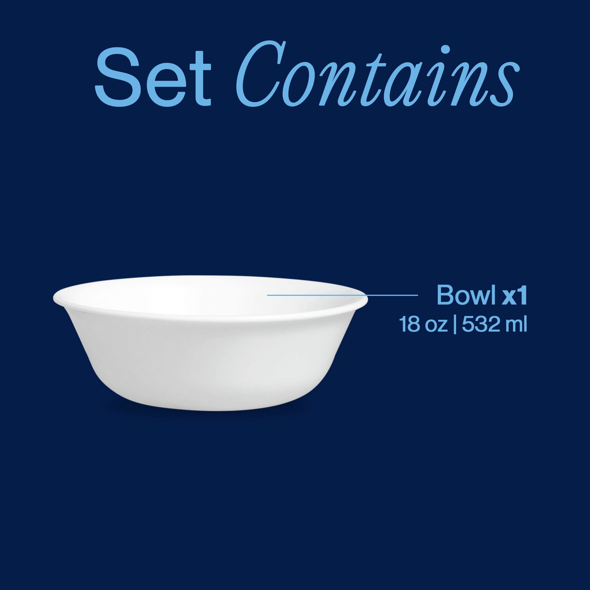 (6 pack) Corelle Winter Frost White 18 oz Soup Bowl