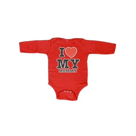 

I Love My Mommy Long Sleeve Bodysuit Red 18M