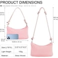 thumbnail image 5 of Straw Shoulder Bag for Women Woven Beach Tote Purses Hobo HandBags with Adjustable Strap, 5 of 7