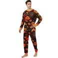 thumbnail image 2 of Mfakffe Halloween Spider Pumpkin Family Pajamas Long Sleeve Matching Loungewear Sets Soft 2-Piece Home Sleep Outfits for Daily Wear, 2 of 6