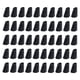 thumbnail image 4 of 50 piezas de extremos de cordón de cuero sintético para sombreros, mochilas y suéteres. Negro, 4 of 8