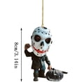 thumbnail image 3 of Adornos para árbol de películas de terror, adornos colgantes creativos de terror para Halloween, adornos colgantes de terror para coche, mini adornos para árbol de Halloween, adornos navideños para de, 3 of 3