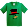 thumbnail image 3 of Inktastic Snowman with Top Hat and Carrot Nose Youth T-Shirt, 3 of 5