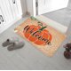 thumbnail image 2 of Yhmxh Alfombrillas de baño para baño Alfombra de calabaza de Halloween, alfombrillas antideslizantes con diseño de calabaza brillante para puerta de entrada, baño, cocina y habitación., 2 of 5