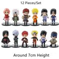thumbnail image 1 of Mini figura de NARUTO Kawaii, Sasuke, Kakashi, Itachi, Gaara, Jiraiya, Q, estatuilla, 7-8cm, modelo de PVC, juguetes al por mayor, 12 unidades por lote, 1 of 4