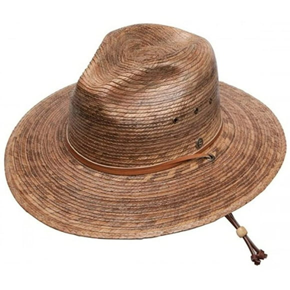 Sombrero rústico Stetson de paja, tamaño grande/XL, arena, ala de 10 cm