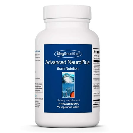 Allergy Research Group Advanced NeuroPlus Supplement - Memory & Focus Support, for Brain Function Health, Lion's Mane, Vegetarian Capsules - 90 Count