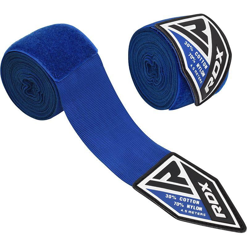 Blue Boxing Hand straps/Wraps UFC MMA Wrist Guards cotton Bandage Bar Strap 4.5M 