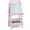 Pink, variant on Costway Kids Art Easel Double Sided Chalkboard Magnetic Whiteboard with Storage Tray White