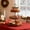 W, variant on Upgraded Christmas Wooden Dessert Display Stand 3 Tier Cake Cupcake Stand Decorative Trays Rural Table Dessert Rack For Party Tea Break V
